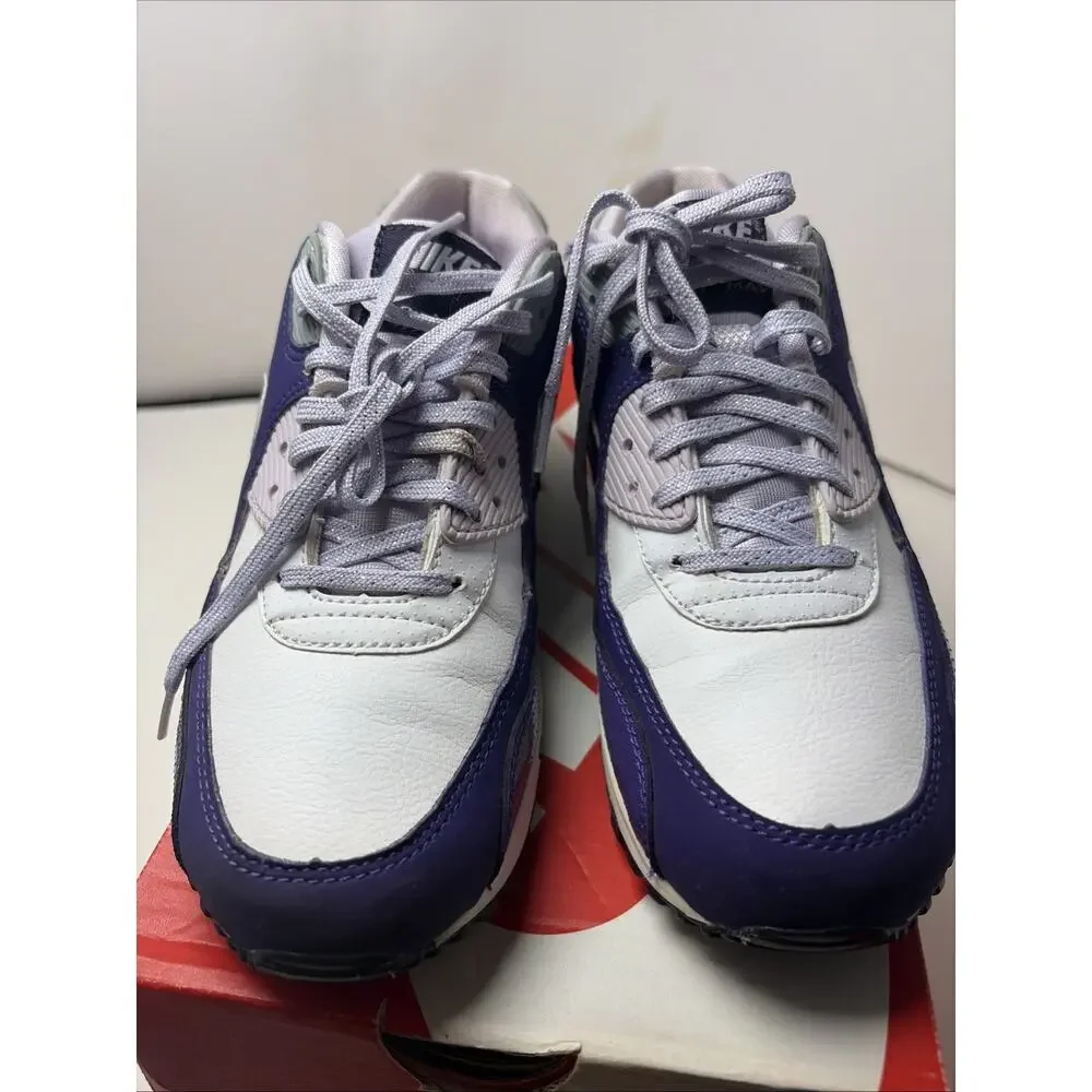 Nike Air Max 90 GS Size Women SZ 7 Y 5.5 Royal Purple White Sage 345017-118 Y2K